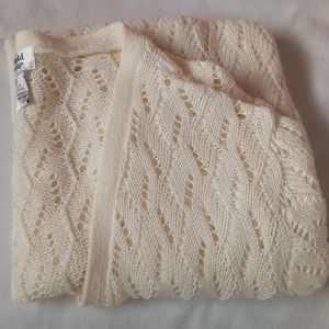 Hartfield Design Crochet Cotton Button Down Cardigan 3x